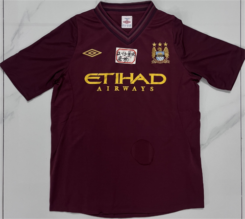 12/13 Retro Version Manchester City Away Red Thailand soccer jersey AAA-1041