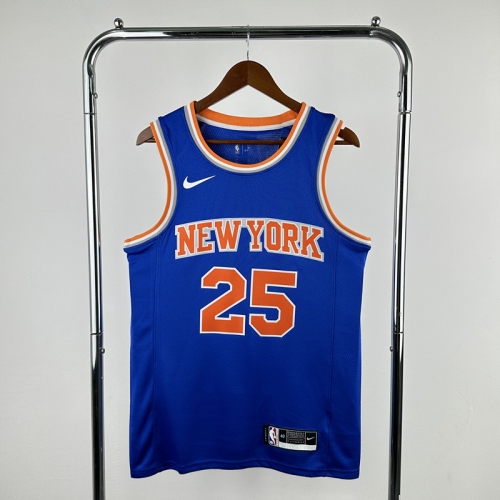 NBA New York Knicks Blue #25 Jersey-311