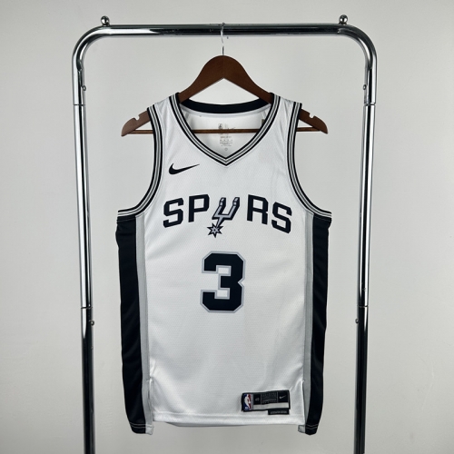 San Antonio Spurs NBA White #3 Jersey-311