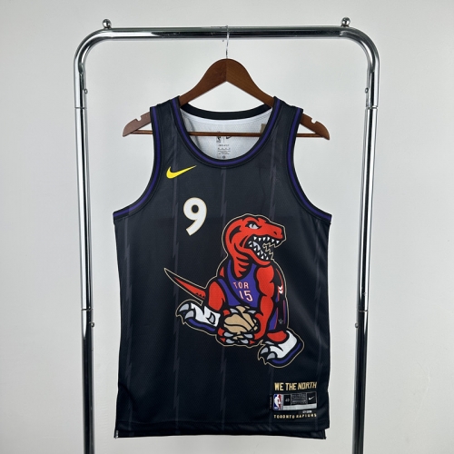 25 Season City Version Toronto Raptors NBA Black #9 Jersey-311