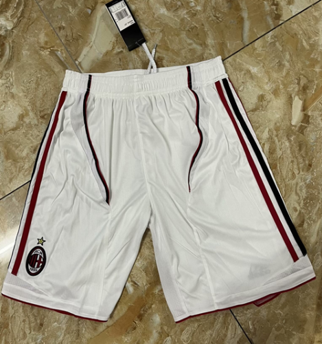 06-07 Retro Version AC Milan Away White Thailand Soccer Shorts-301