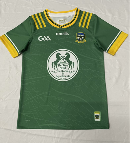 Kids 2024/25 GAA Meath Green Thailand Rugby Shirts-805