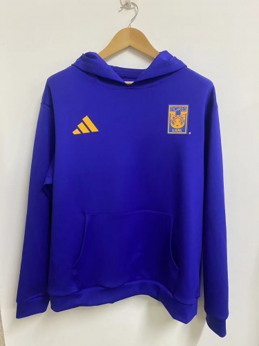 2024-2025 Tigres UANL Blue Thailand Soccer Tracksuit Top-912