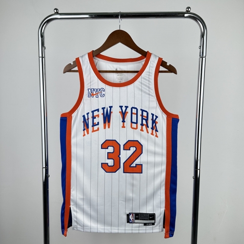 2025 Season City Version NBA New York Knicks White #32 Jersey-311