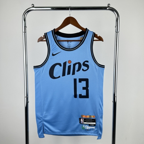 2025 Season City Version Los Angeles Clippe Blue White #13 Jersey-311