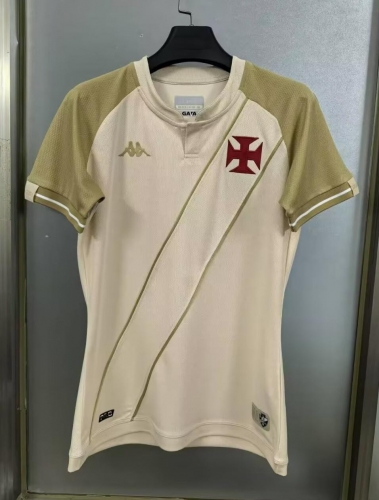 2024/25 CR Vasco da Gama 2nd Away Yelloe White Female Soccer Jersey AAA-1116/JJ