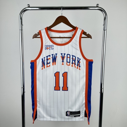 2025 Season City Version NBA New York Knicks White #11 Jersey-311