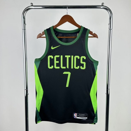 2025 Season City Version Boston Celtics Black & Green NBA #7 Jersey-311