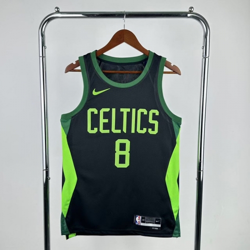 2025 Season City Version Boston Celtics Black & Green NBA #8 Jersey-311