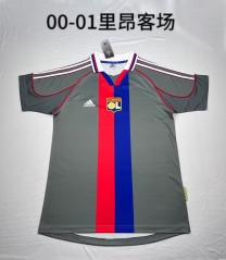 00-01 Retro Version Olympique Lyonnais Away Gray Thailand Soccer Jersey AAA-709