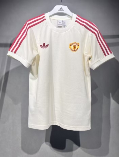 2024/25 Manchester United Rice White Soccer Cotton T-Shirts-703