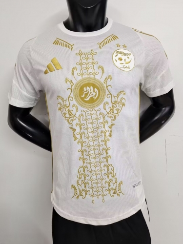 Player Version 2024/25 #A35 Algeria White Thailand Soccer Jersey AAA-MY