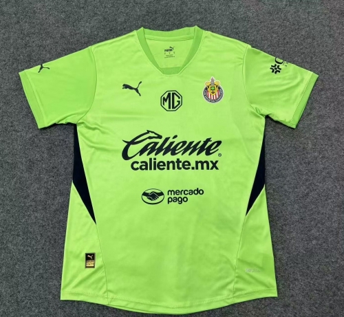 2024/25 Deportivo Guadalajara Goalkeeper Green Thailand Soccer Jersey AAA-07