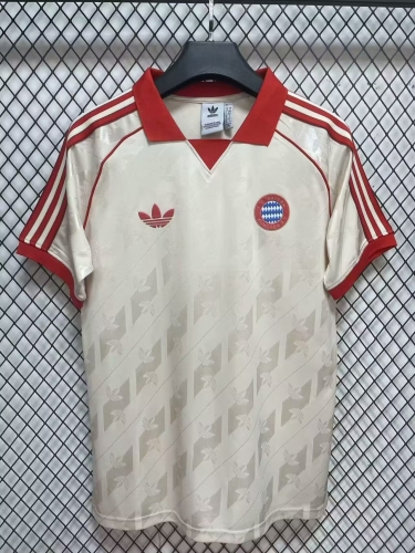 Retro Commemorative Version Bayern München Yellow & White Thailand Soccer Jersey AAA-23