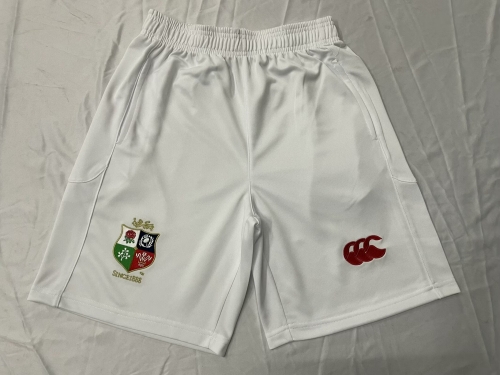 2025 Lions White Rugby Shorts-805