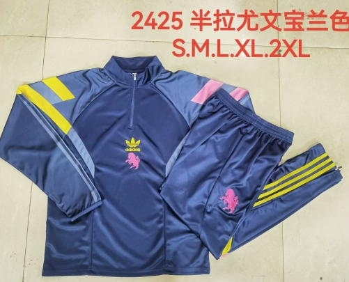 2024/25 Juventus FC Royal Blue Thailand Soccer Tracksuit Uniform-815