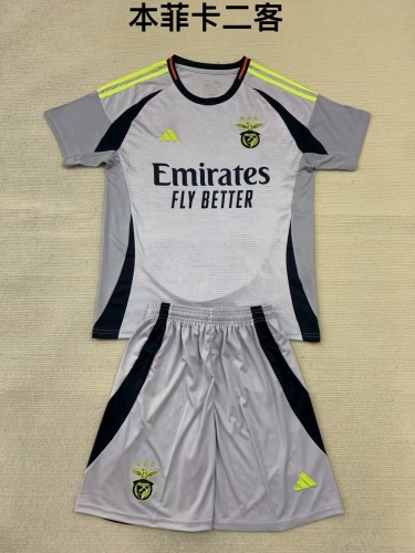 2024/25 Benfica 2nd Away Gray Soccer Uniform-208