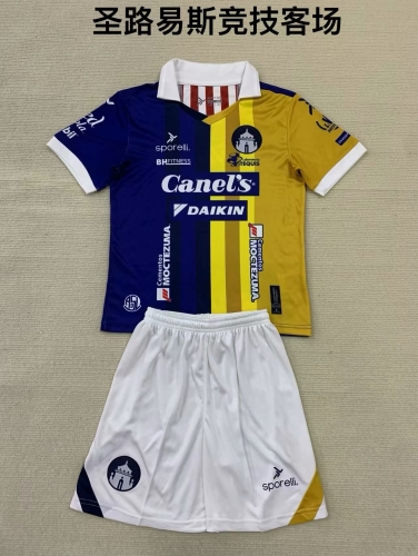 2024/25 Atlético San Luis Away Blue & Yellow Soccer Uniform-208