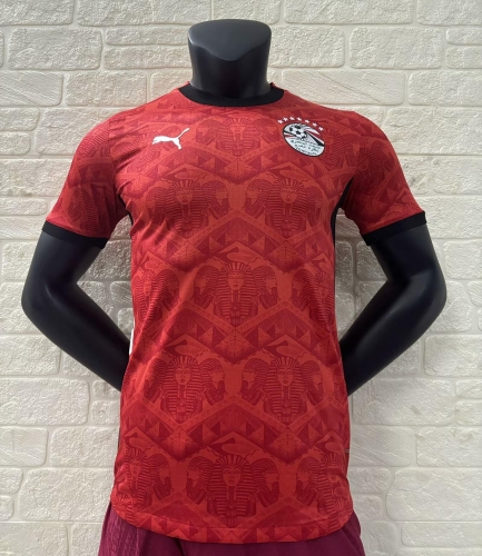 Player Version 2024/25 Egypt Home Red Thailand Soccer Jersey AAA-16