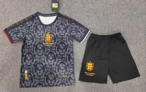 Kids 2024/25 Special Version England Black Kids/Youth Soccer Uniform-530/SKE