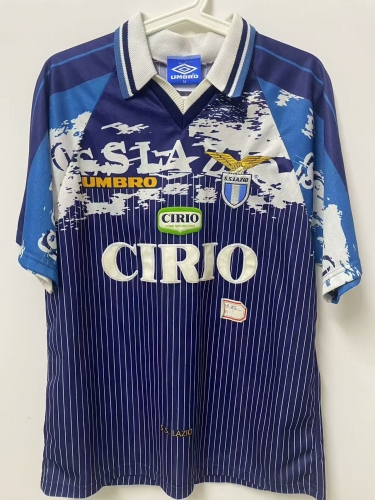 1996/97 Retro Version Lazio Away Blue Thailand Soccer Jersey AAA-2011