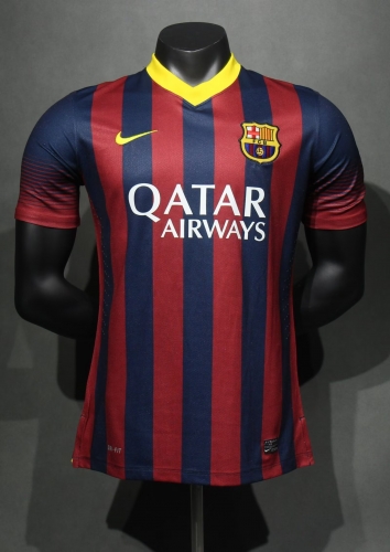 Player Retro Version 13/14 Barcelona Home Red & Blue Thailand Soccer Jerseys-703