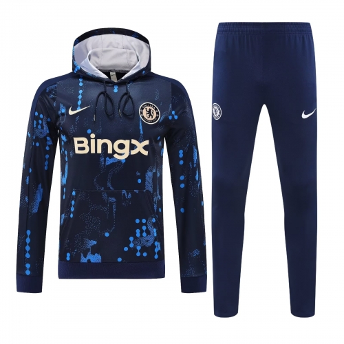 2024/25 Chelsea Royal Blue Soccer Tracksuit Uniform With Hat-418