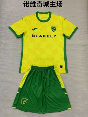 2024/25 Norwich City Home Yellow Soccer Uniform-208