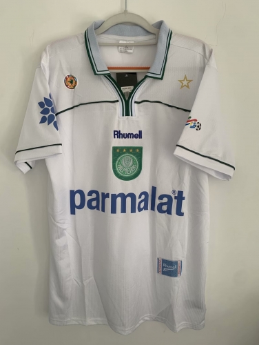 1999 Retro Version SE Palmeiras Away White Thailand Soccer Jersey AAA-FY