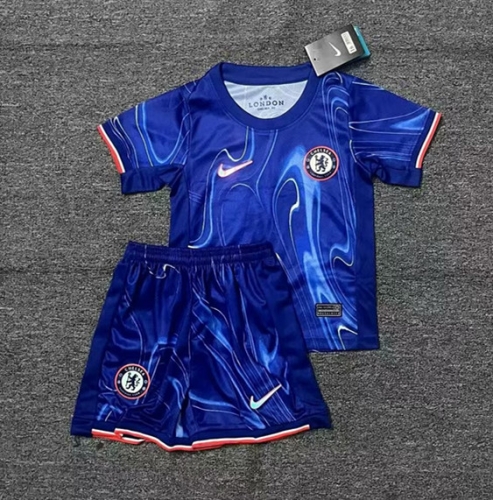 Kids 2024/25 Chelsea Home Blue Kids/Youth Soccer Uniform-507/516/123