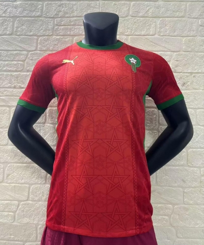 Player Version 2024/25 Morocco Home Red Thailand Soccer Jersey AAA-16/888