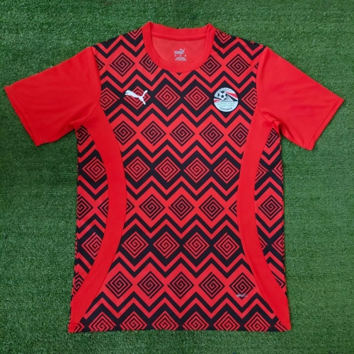 2024/25 Egypt Red & Black Thailand Soccer Training Jerseys-416/23