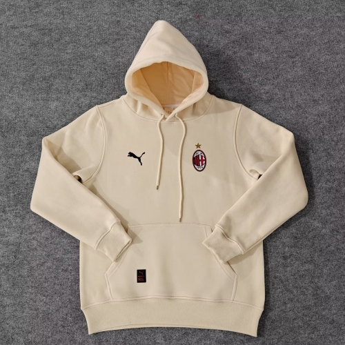 Player Version 2024/25 AC Milan Rice White Thailand Soccer Tracksuit Top With Hat-308