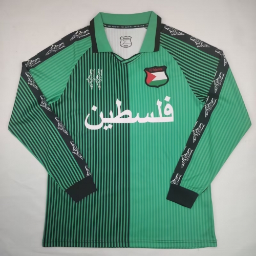 2024/25 Retro Palestine Green Thailand LS Soccer Jersey-38