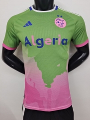 Player Version 2024/25 #A30 Algeria Pink & Green Thailand Soccer Jersey AAA-MY