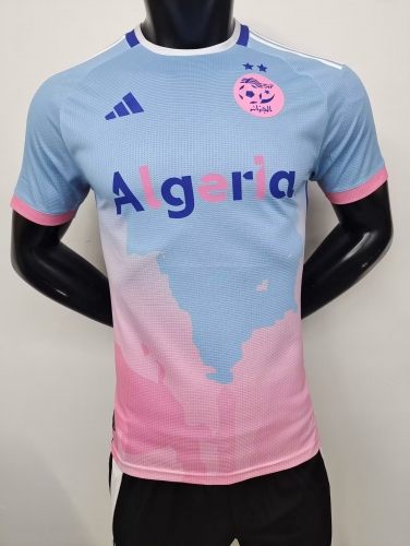 Player Version 2024/25 #A30 Algeria Pink & Blue Thailand Soccer Jersey AAA-MY