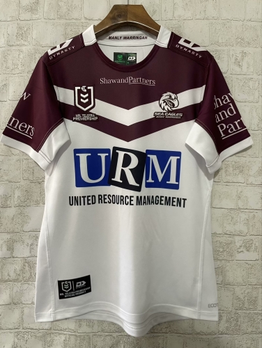 2025 Manly-Warringah Sea Eagles Away White Thailand Rugby Shirts-805