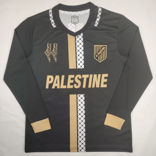 2024/25 Special Version Palestine Black Thailand LS Soccer Jersey-38