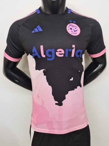 Player Version 2024/25 #A30 Algeria Pink & Black Thailand Soccer Jersey AAA-MY