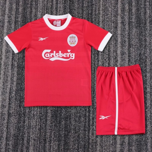 97/98 Retro Version Liverpool Home Red Youth/Kids Soccer Uniform-811