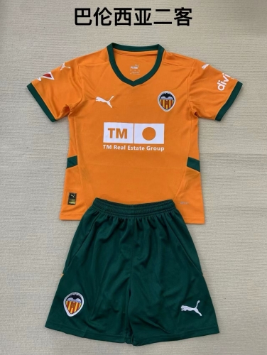 Kids 2024/25 Valencia 2nd Away Orange Kids/Youth Soccer Uniform-208