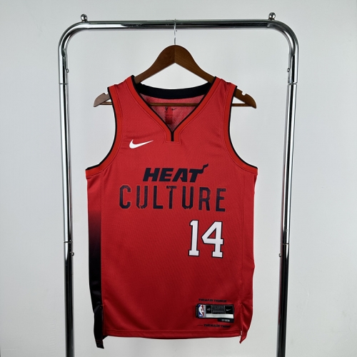 2025 Season City Version Miami Heat NBA Red #14 Jersey-311