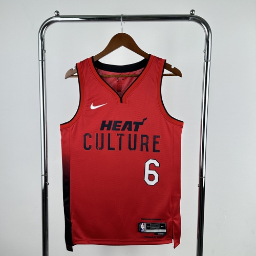 2025 Season City Version Miami Heat NBA Red #6 Jersey-311