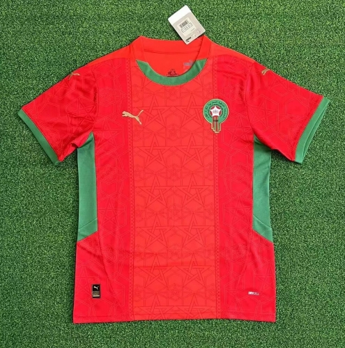 2025/26 Morocco Home Red Thailand Soccer Jersey AAA-407/320/416