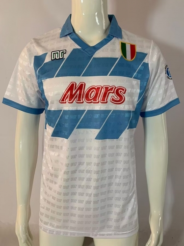 91/93 Retro Version Napoli Away White Thailand Soccer Jersey AAA-503