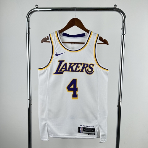 23 Season Los Angeles Lakers NBA White #4 Jersey-311