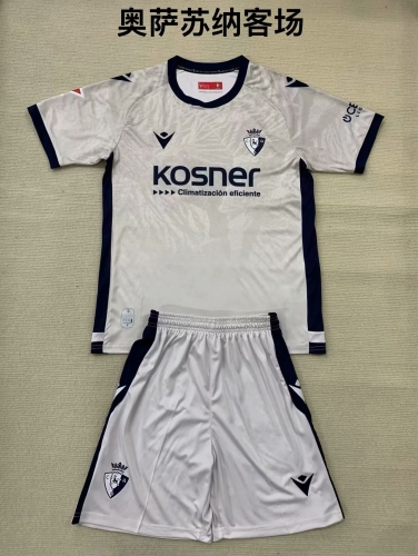 Kids 2024/25 CA Osasuna Away Gray Kids/Youth Soccer Uniform-208