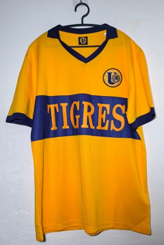 Retro Verison Tigre UANL Yellow Thailand Soccer Jersey AAA-912