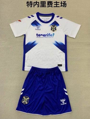 2024/25 CD Tenerife Home Blue & White Soccer Uniform-208