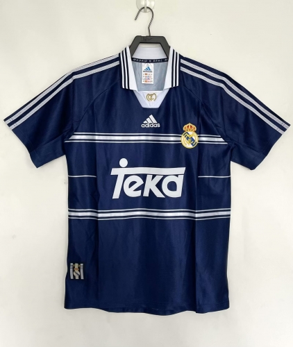 98/99 Retro Version Real Madrid Away Royal Blue Thailand Soccer Jersey AAA-1041/2041/811